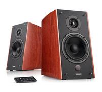 Edifier R2000DB Bluetooth Active Bookshelf Speaker System with Optical and Dual RCA Inputs for Multiple Audio Sources - Brown Wood