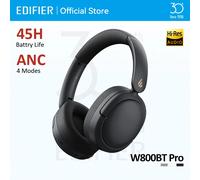 Edifier W800BT Pro Wireless Headphones Bluetooth 5.4 Over-ear Headset -44dB Active Noise Cancelling Hi-Res Audio 45H Playtime Ivory