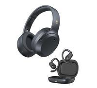 Edifier W820NB PLUS Gen 2 ANC Headphones (Dark Gray) + A6 Open-ear True Wireless Earbuds (Black) - Hi-Res Audio, All-Encompassing Sound Experience