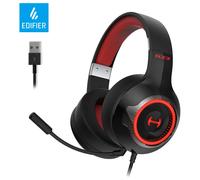 Edifier Wired Gaming Headset HECATE G33 USB 7.1 Surround Sound 40mm Driver Detachable Microphone Gamer Headphones for PC PS4 PS5 Black