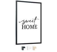 edihome, 50x70cm frame, Wood, Football Shirt Frame, Acrylic Sheet, Poster, Photographs Wedding (Black - 50x70)