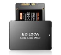 Ediloca 500GB SSD, Internal Solid State Drives, 2.5" SATA SSD 500GB, Up to 540MB/s, 3D NAND TLC, Compatible with Laptop & PC Desktop(ES106 Black)