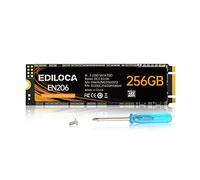 Ediloca EN206 256GB 3D NAND M.2 SSD, M.2 2280 SATA III 6Gb/s SSD Internal Hard Drive, Read/Write Speed up to 550/460 MB/s, Compatible with Ultrabooks, Tablet Computers and Mini PCs