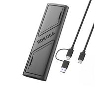 Ediloca EP1000 2TB Portable External SSD, External Solid State Drives Up to 1000MB/s Read, Storage Expansion, Compatible with USB-C Smartphones, PC, Mac, Tablets, Sleek & Sturdy Design