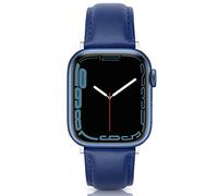 EDIMENS Leather Strap Compatible for Apple Watch 38mm 40mm 41mm 42mm(Series 10), Genuine Leather Sport Casual Wristband Compatible with iWatch Series 10 9 8 7 6 5 4 3 2 1 SE Sports & Edition Men Women