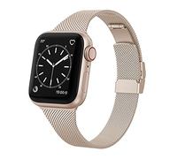 EDIMENS Metal Strap Compatible with Apple Watch 38mm 40mm 41mm 42mm(Series 10) Narrow Classic Stainless Steel Replacement Band for iWatch Series 10 9 8 7 6 5 4 3 2 1 SE Sport Edition Men Women