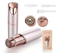 EDIMENS Women Facial Hair Remover & Eyebrow Trimmer, 2-in-1 USB Rechargeable Epilator with LED Light Ideal for Face, Lip, and Body Peach Fuzz Gentle, Efficient, and Precise Trimming for Smooth Skin