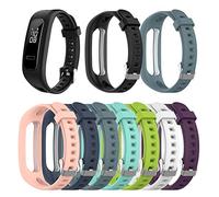 Edinber Silicone Watch Band Strap for Huawei Honor Band 4 Running Version/Huawei Band 3e/ Band 4e,Soft Silicone Band Replacement Strap- Multiple Colors