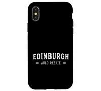 Edinburgh Auld Reekie Scotland Retro Case for iPhone X/XS
