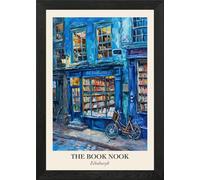 Edinburgh Book Nook Bookshop 3 Framed Wall Art Poster Print Picture (Unframed Print Only, A4)