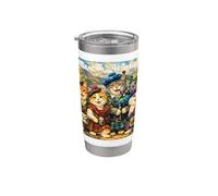 Edinburgh, Cartoon Illustrated Stainless Steel Insulated Tumbler