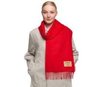 Edinburgh Cashmere 100% 100% Pure Lambswool Stole - 60x180 cm, Extra Fine Large Stole Featured in Vogue, GQ, Tatler & Grazia | Winter Wear & Apparel, Red Shawl Wrap