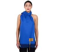 Edinburgh Cashmere 100% Extra Fine Lambswool Scarf for Men and Women - Soft, Luxurious, and Cozy Winter Wear (Dark Blue)