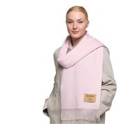 Edinburgh Cashmere 100% Pure Lambswool - 30x175 cm, Extra Fine Big Plain Scarf Featured in Vogue, GQ, Tatler & Grazia | Winter Wear & Apparel, Cream