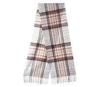 Edinburgh Cashmere 100% Pure Lambswool Scarf - Soft Extra Fine Wool, 30 x 175 cm - Cream