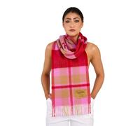 EDINBURGH CASHMERE 100% Pure Men's and women's real lambs wool scarves, shawls and wraps Ultra soft and cozy Comes with packaged in a gift box. (Red/Blue)