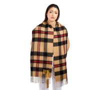 EDINBURGH CASHMERE 100% Pure Men's and women's real lambs wool wraps, shawls, and scarves Ultra soft and cozy includes gift box wrapping. (Camel/Brown 5)