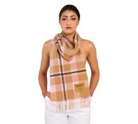 EDINBURGH CASHMERE 100% Pure Men's and women's real lambs wool wraps, shawls, and scarves Ultra soft and cozy includes gift box wrapping. (Camel 8)