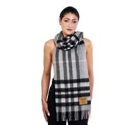 EDINBURGH CASHMERE 100% Pure Soft & Cozy Real Lambs wool Scarves, Shawls, and Wraps for Men and Women Comes with Gift box packing (Grey)