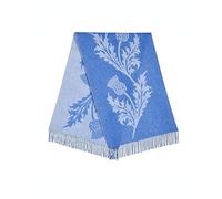 EDINBURGH CASHMERE Two Tone Soft Pure Lambswool Long Stole, Shawls & Wraps for Women, Reversible Scarf with Fringed Edges, Winter Neck Wrap for men, Featured in Vogue, Grazia, Tatler(Blue/Silver Blue)