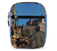 Edinburgh Castle Fontana Mini Crossbody Bag Unisex Anti-Theft Side Shoulder Bags Travel Small Messenger Bag