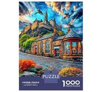 Edinburgh Castle Jigsaw Puzzle for Adults And Teenagers, Impossible 1000 Piece Puzzle, Mindfulness & Family Fun Activity, Challenging Puzzle Game 52x38cm/1000pcs