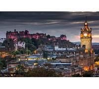 Edinburgh Castle Night View DIY 5D Diamond Painting by Number Unique Kits Home Wall Decor Crystal Rhinestone Wall Decor Cross Stitch 50x60cm