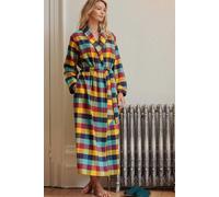 'Edinburgh' Check Brushed Cotton Dressing Gown British Boxers Multi S
