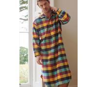 'Edinburgh' Check Brushed Cotton Nightshirt British Boxers Multi XXL