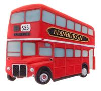 Edinburgh Double-Decker Bus Fridge Magnet - Authentic Scottish Souvenir