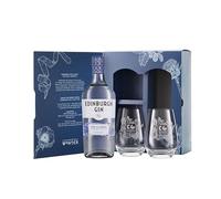 Edinburgh Gin Classic Gin with Two Glasses Gift Set 70cl - Amazon Exclusive | 43% ABV | Perfect for Gifting | Award Winning Premium Gin | Crafted with Citrus and Lavender for a Smooth Taste
