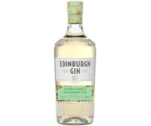 Edinburgh Gin Elderflower and Gooseberry Flavoured Gin 70cl | 40% ABV | 100% Naturally Flavoured | Perfect Pairing of Sweet and Tart for Refreshing Balance | Perfect for Gifting