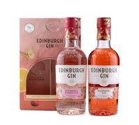 Edinburgh Gin Flavoured Gin Gift Pack | 2 x 20cl | 40% ABV | Featuring Rhubarb & Ginger and Raspberry Gin | Tasting of our Famous Flavours | Perfect for Gifting