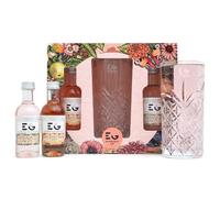 Edinburgh Gin Gift Set - Orange Blossom & Mandarin Liqueur, Rhubarb & Ginger Liqueur, 2x 5cl, Alcohol Miniatures & Hi-Ball Glass - Flavoured Gin Gifts for Women, Men, Birthday, Stocking, Christmas