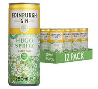 Edinburgh Gin Hugo Spritz Cocktail | Elderflower Gin Liqueur | Ready To Drink Cans 5% ABV | 250ml | Pack of 12 | Enjoy The Serve of The Season | Perfect For On-The-Go or Enjoying at Home