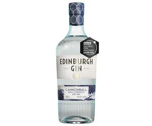 Edinburgh Gin Navy Strength Cannonball Gin 70cl | 57.2% ABV | High ABV London Dry | Award Winning Premium Gin | Double Juniper, Citrus and Szechuan Pepper | Perfect for Cocktails and Gifts