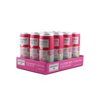 Edinburgh Gin Raspberry Collins Low Alcohol Ready To Drink Cocktail Can 2% ABV | 250ml | Pack of 12 | Raspberry Liqueur blended with Premium Soda and Twist of Lemon | Twist on Tom Collins