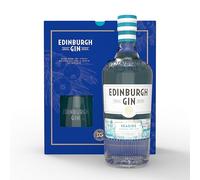 Edinburgh Gin Seaside Gin with Two Glasses Gift Set 70cl | 43% ABV | Perfect for Gifting | Award Winning Premium Gin | Crafted with Citrus and Lavender for a Smooth Taste |