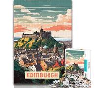 Edinburgh Jigsaw Puzzles for Adults 1000 Pieces,Challenging Game And Family Play for Is Ideal As A Gift for The Whole Family 50x75cm