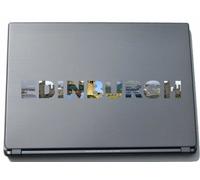 Edinburgh Laptop Sticker Laptop Skin 290 mm with sights