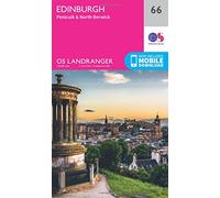 Landranger 66 Edinburgh, Penicuik & North Berwick Map With Digital Version, Pink One Size