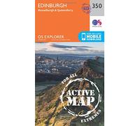 Explorer Active 350 Edinburgh Map With Digital Version, Orange One Size