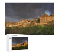 Edinburgh Old Town Skyline Jigsaw Puzzle for Adults And Families, 1000 PCS, A Satisfying Project for Experienced Puzzlers, at Home