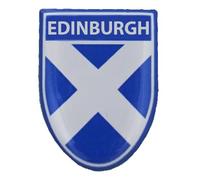 Edinburgh Saltire Shield Pin Badge