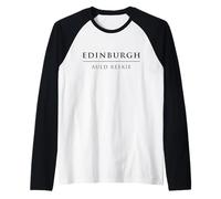 Edinburgh Scotland Auld Reekie Raglan Baseball Tee