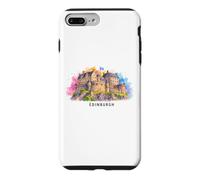 Edinburgh Scotland Castle Watercolor Art UK Travel Souvenir Case for iPhone 7 Plus/8 Plus