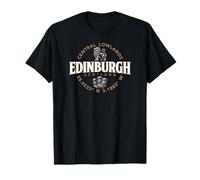 Edinburgh Scotland Highlands Coordinates Label 2C T-Shirt