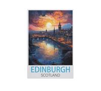 Edinburgh Scotland，Jigsaw Puzzles for Adults 1000 Piece, Classic Puzzle Teens Boys Girls Puzzles Sturdy Tight Fitting Pieces,Letters On Back for Ideal Challenging And Gift（75x50cm）-FV71