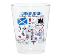 Edinburgh Scotland Landmarks and Icons Collage Shot Glass