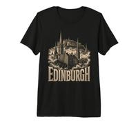 Edinburgh Scotland Scottish Old Town Skyline Premium T-Shirt